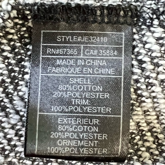 Jack BB Dakota Faux Sherpa Trimmed Tweed Open Front Jacket XS - Picture 10 of 12